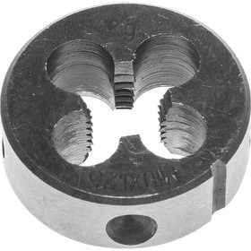 Плашка ЗУБР 4-28022-10-1.25, сталь 9ХС, круглая ручная, М10 x 1.25 мм