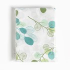 Простыня 1,5 сп Экономь и Я "Эвкалипт" цвет зеленый, 150х215±3 100% хлопок, бязь, 120 гр/м2 9482390