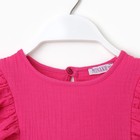 Комплект для девочки (блузка, шорты) MINAKU цвет фуксия, рост 92 - Фото 2
