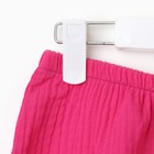 Комплект для девочки (блузка, шорты) MINAKU цвет фуксия, рост 92 - Фото 10