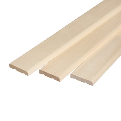 Наличник сращённый для бани «Добропаровъ», осина, сорт А, 2200×65×14 мм