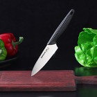 Нож кухонный Samura, для фруктов и овощей, лезвие 7,5 см, чёрная рукоять - фото 319298712