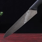 Нож кухонный Samura GOLF Stonewash, универсальный, лезвие 15,8 см, чёрная рукоять - Фото 2