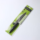 Нож кухонный Samura GOLF Stonewash, универсальный, лезвие 15,8 см, чёрная рукоять - фото 4373561