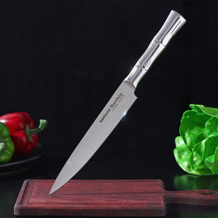 Нож кухонный Samura Bamboo, лезвие 20 см, универсальный - Фото 1