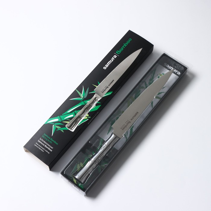 Нож кухонный Samura Bamboo, лезвие 20 см, универсальный - фото 1909108155