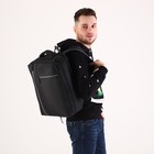 Рюкзак на молнии, отделение для ноутбука, цвет чёрный - Фото 8