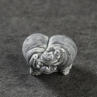 Фигурка «Бегемотики маленькие (сердечком)», 3.2 см