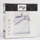 Постельное бельё LoveLife евро "Оливия" 200х217см, 225х240см, 50х70см-2шт,100% хлопок, сатин, 125г/м² 9305089