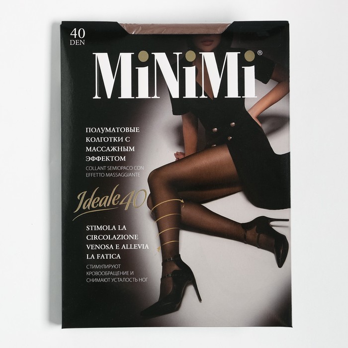 Колготки женские MiNiMi IDEALE 40 ден, цвет загар (daino), размер 3 - Фото 1