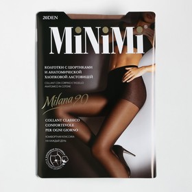 Колготки женские MiNiMi MILANA 20 ден, цвет загар (daino), размер 2