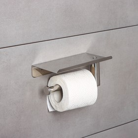 Держатель для туалетной бумаги с полочкой, 18×10×9 см