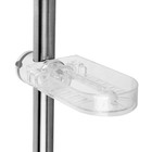 УЦЕНКА Душевая стойка ZEIN S02, с пластиковой прозрачной мыльницей и крепежом, сатин - Фото 3