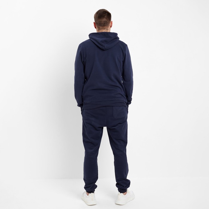 Костюм мужской (толстовка/брюки), цвет тёмно-синий, размер 46 (M) 60735