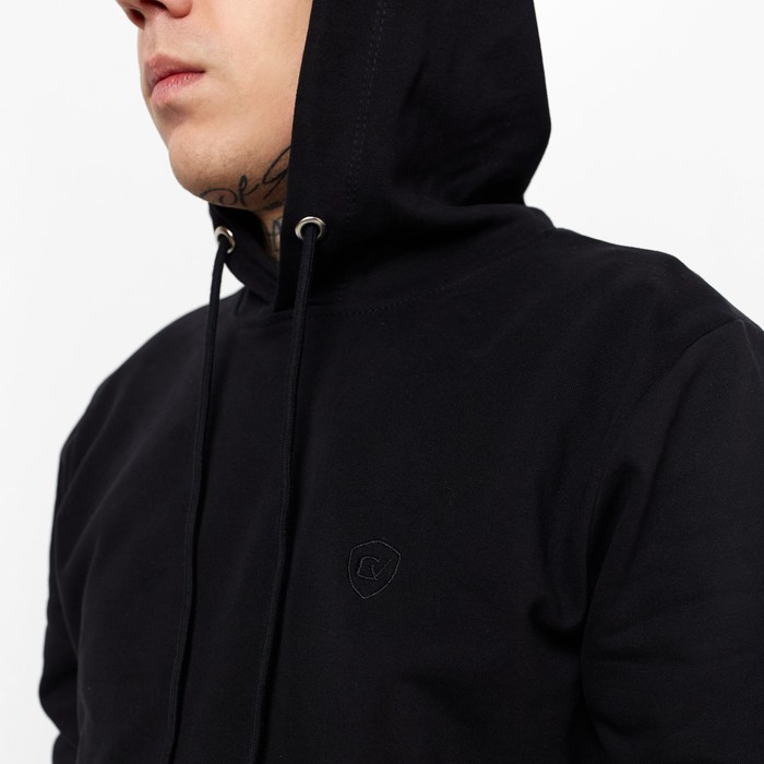 Костюм мужской (толстовка/брюки), цвет чёрный, размер 46 (M) 60736