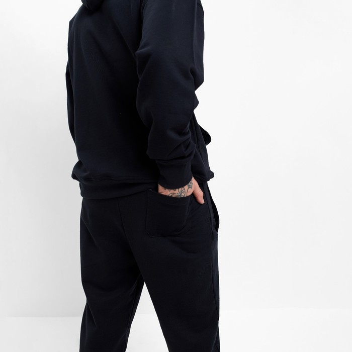 Костюм мужской (толстовка/брюки), цвет тёмно-синий, размер 46 (M) 60738