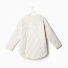 Куртка стеганая MIST Oversize размер 48, цвет молочный - Фото 15
