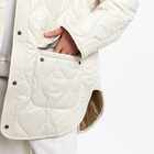 Куртка стеганая MIST Oversize размер 48, цвет молочный - Фото 5