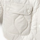 Куртка стеганая MIST Oversize размер 48, цвет молочный - Фото 12