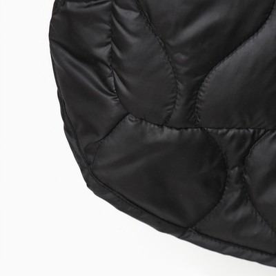 Куртка стёганая женская демисезонная MIST Oversize, размер 46, чёрная