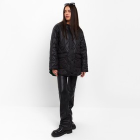 Куртка стеганая MIST Oversize размер 48, цвет чёрный 9485569