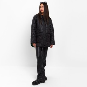 Куртка стеганая MIST Oversize размер 50, цвет чёрный