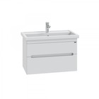 Тумба подвесная «Лондон–80», с раковиной «Фостер 80», 2 ящика, цвет белый 9469350