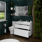 Тумба напольная «Лондон-100/2», с раковиной «Юпитер 100», 2 ящика, цвет белый - Фото 4