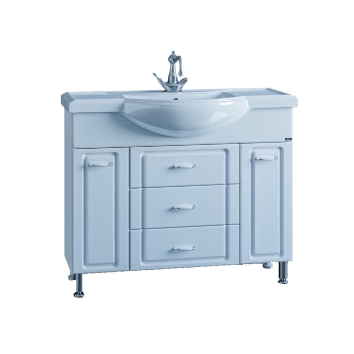 Тумба напольная «Монарх 105», с раковиной «Классик 105»