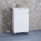 Тумба напольная «Марс 50», с раковиной «Фостер 50», цвет белый - Фото 1