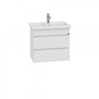 Тумба подвесная «Марс 60», с раковиной «Фостер 60», 2 ящика, цвет белый 9469382