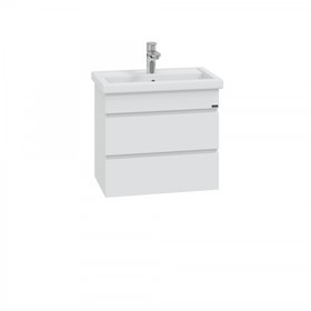 Тумба подвесная «Марс 60», с раковиной «Фостер 60», 2 ящика, цвет белый