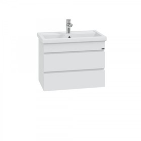 Тумба подвесная «Марс 70», с раковиной «Фостер 70», 2 ящика, цвет белый