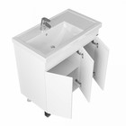 Тумба напольная «Марс 80 П», с раковиной «Фостер 80 П», цвет белый 9469386