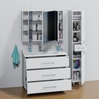 Тумба напольная «Омега–100», с раковиной «Сириус 100», 3 ящика, цвет белый 9469411