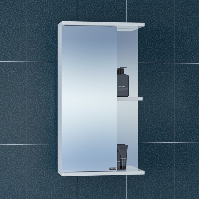 Зеркало-шкаф СаНта «Ника-400», фацет, левое - Фото 1