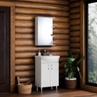 Зеркало – шкаф «Ника-500», левый, фацет  (артикул 9469500)  большой выбор товаров оптом и в розницу по низким ценам с доставкой