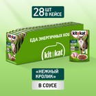 Влажный корм KiteKat для кошек, нежный кролик, 85 г - Фото 3