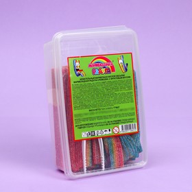 Мармеладные ленты "Мармеладная радуга" ремешки в кислой обсыпке, 7 г (комплект 86 шт)