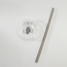 Стакан с крышкой и трубочкой «Фрутис», 410 мл, стекло, МИКС - Фото 5