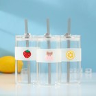 Стакан с крышкой и трубочкой «Фрутис», 410 мл, стекло, МИКС - Фото 7