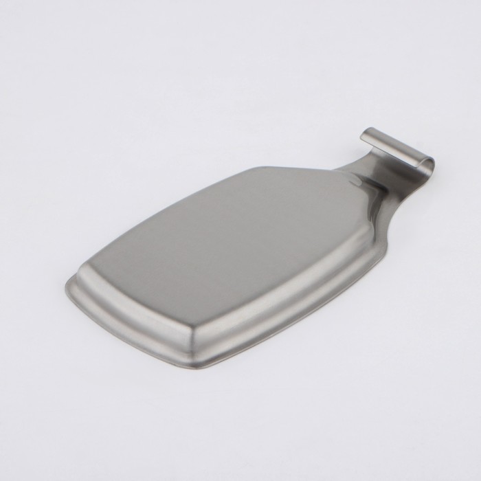 Подставка из нержавеющей стали для кухонных принадлежностей, 20,5×11×2, цвет серебряный - фото 1885580279