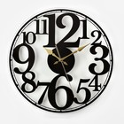 Часы настенные, интерьерные "Контраст", d-39 см, бесшумные - фото 319300302