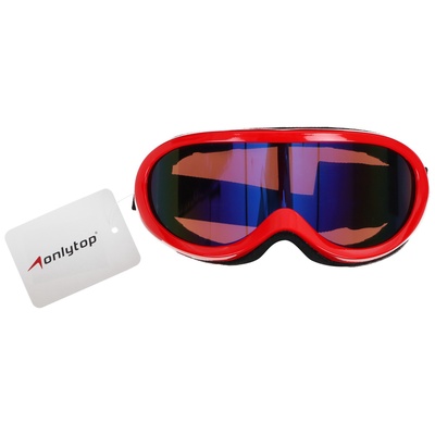 Маска горнолыжная ONLYTOP, красная