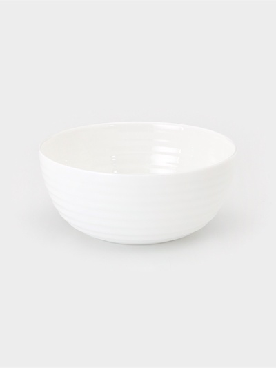 Салатник Avvir Carve, 430 мл, d=14 см, стеклокерамика, белый