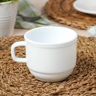 Кружка Avvir «Грация», 250 мл, стеклокерамика, белая - Фото 2