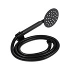 Смеситель для ванны ZEIN Z2649F, короткий излив, душевой набор, нержавеющая сталь, черный - Фото 10