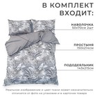 Постельное бельё 1.5-спальное «Этель» Tropical vibes, мако-сатин - Фото 2