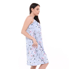 Ночная сорочка женская, цвет голубой, размер 52 - фото 49432424