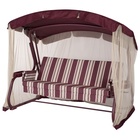 Качели садовые «Милан», 237×136×172 см, максимальная нагрузка 350 кг, винные - Фото 4